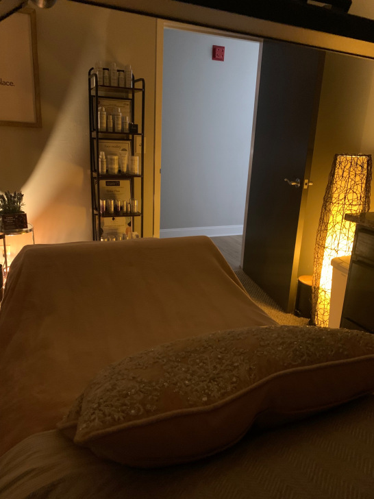 Peaceful treatment room at Roses & Wallflowers Esthetics designed for comfort and results